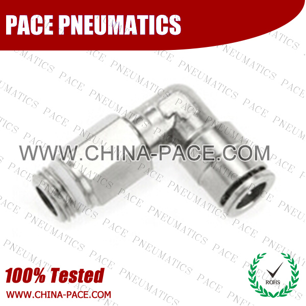 cmpm,Pneumatic Fittings with npt and bspt thread, Air Fittings, one touch tube fittings, Pneumatic Fitting, Nickel Plated Brass Push in Fittings